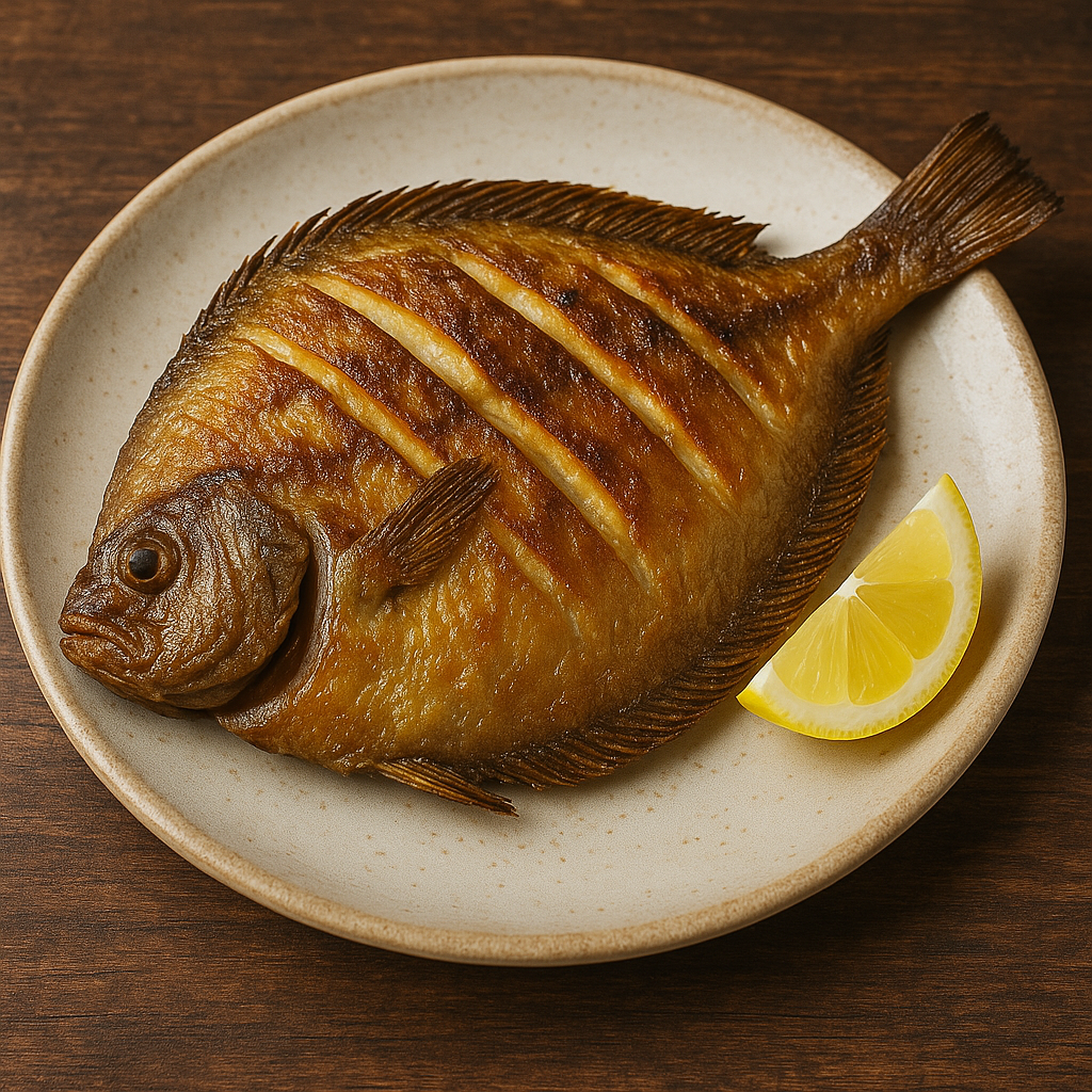 금음체질 도시락 레시피에 적합한 광어구이 요리 사진