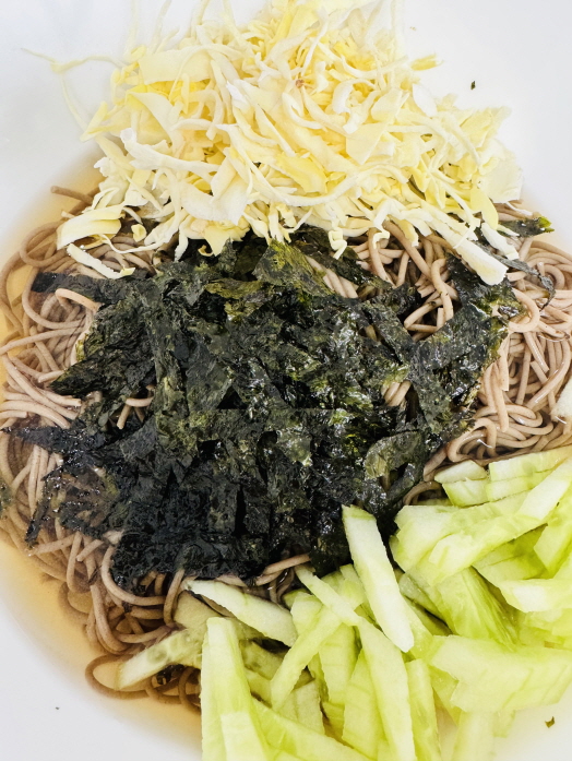 금음체질을 위한 메밀두유면 소바 완성 사진