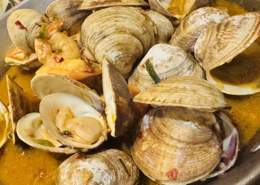 금음체질 식단 새우백합찜 조리 이미지